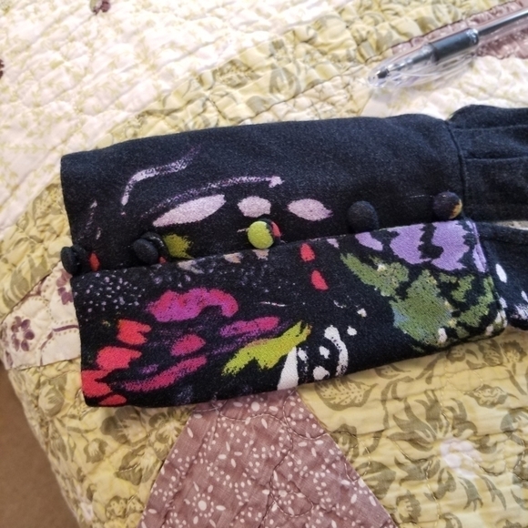 FREE PEOPLE Field of Butterflies Tunic Dress Top, sz Sm - Picture 11 of 13